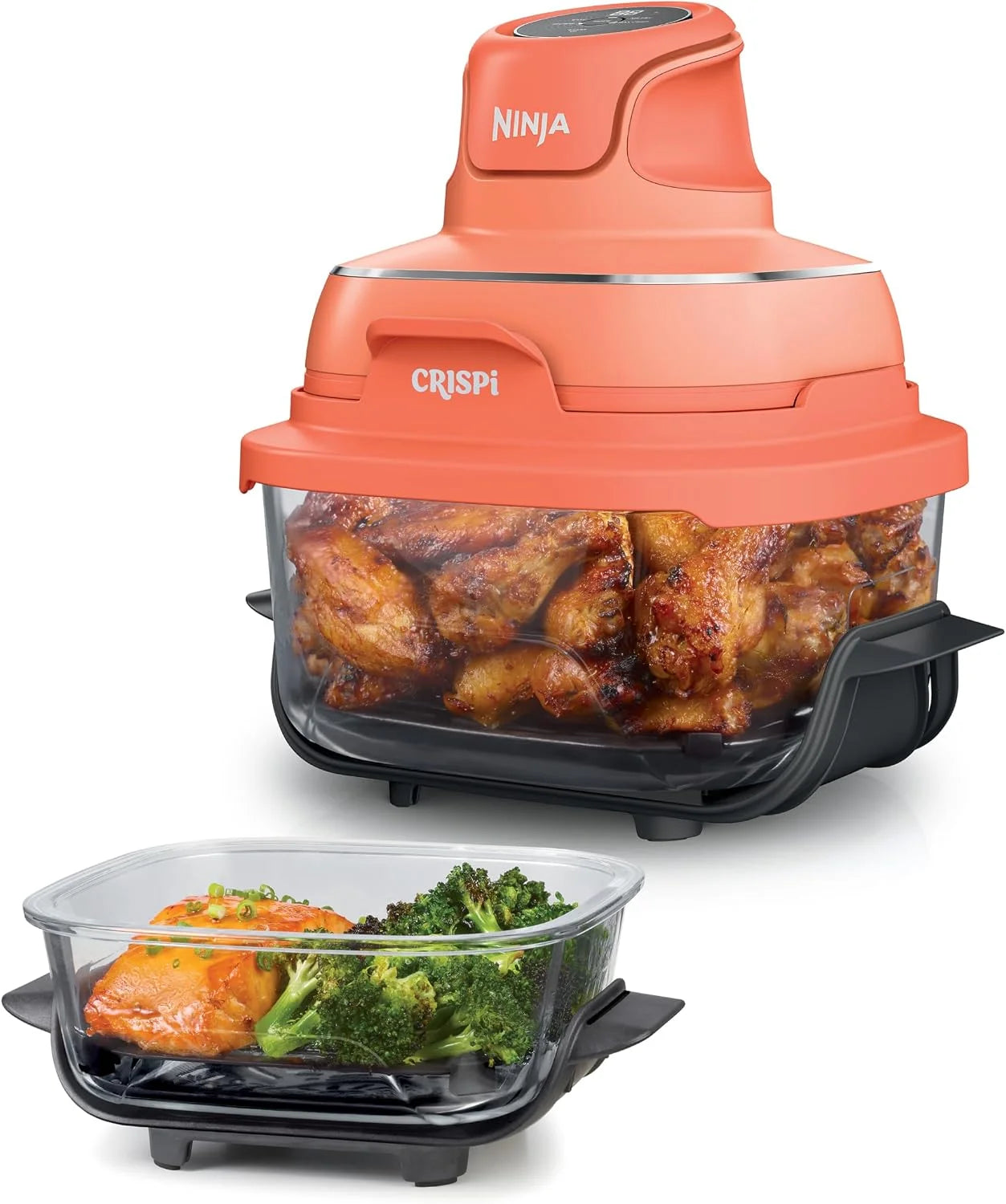 Ninja Crispi Glass Air Fryer, 4-in-1, Orange, FN101OR