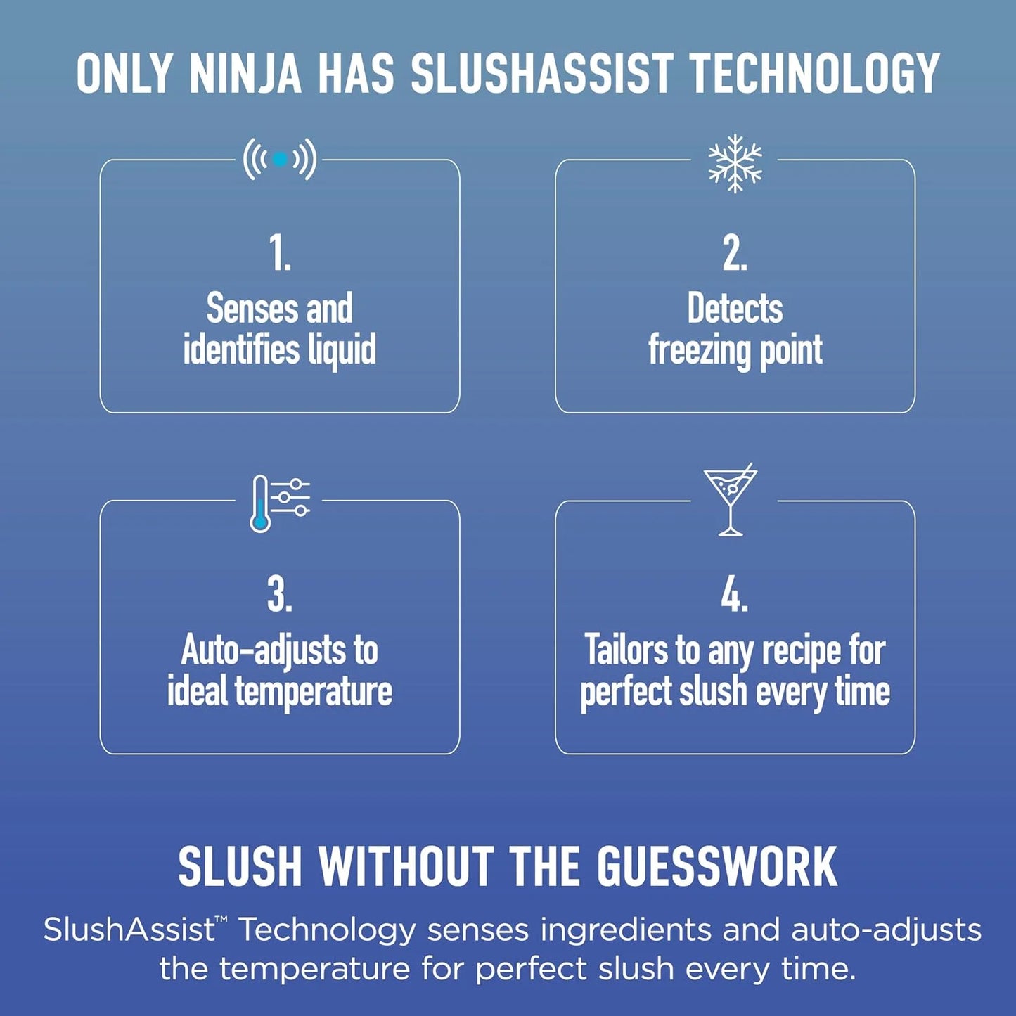 Ninja SLUSHi MAX Smart Frozen Drink Maker, 12+ Servings, Peach, FS605