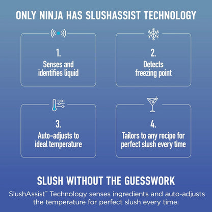 Ninja SLUSHi MAX Smart Frozen Drink Maker, 12+ Servings, Peach, FS605