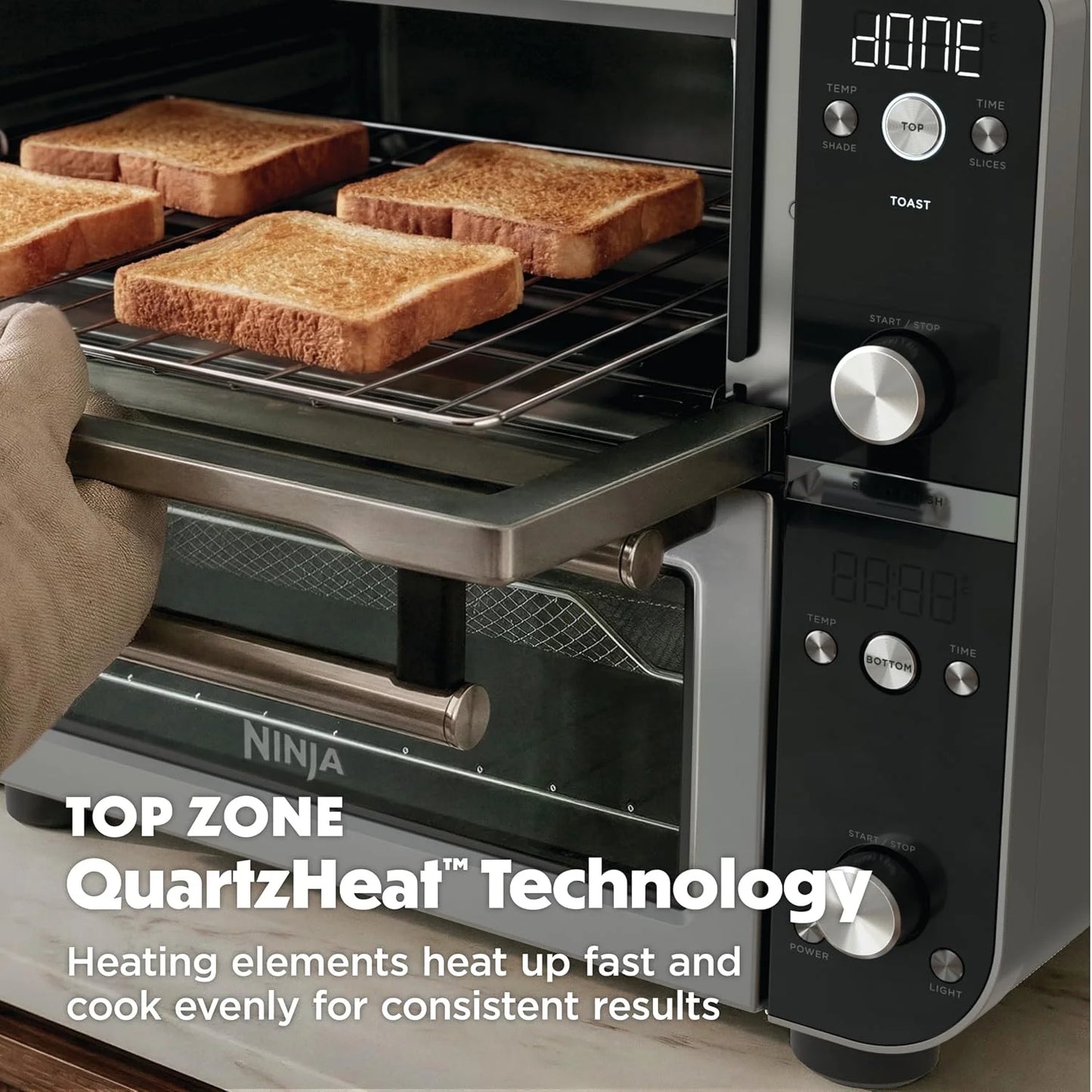 Ninja Double Oven Pro Smart XL, 30.2 Qt, 12-in-1, Stainless Steel, DCT801