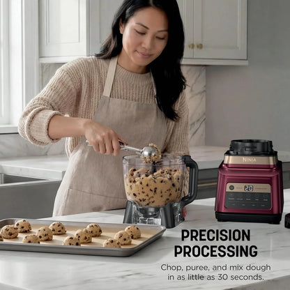 Ninja Professional Plus Kitchen System, 1400WP, Auto-iQ, Red, BN801RD1BRN