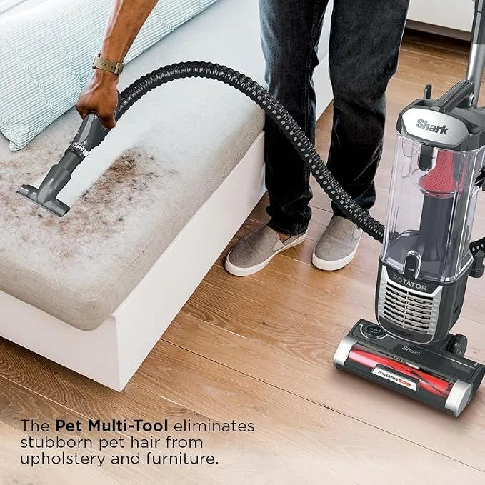 Shark ZU102 Rotator Pet Upright Vacuum with PowerFins HairPro & Odor Neutralizer Technology, Charcoal, 2.9 L Dust Cup