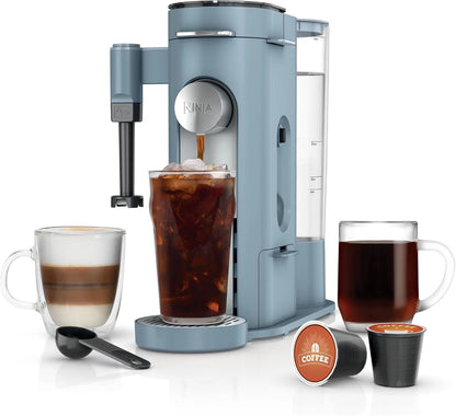 Ninja Pod & Grounds XL Coffee Maker, K-Cup Compatible, Denim Blue, PB055ABL