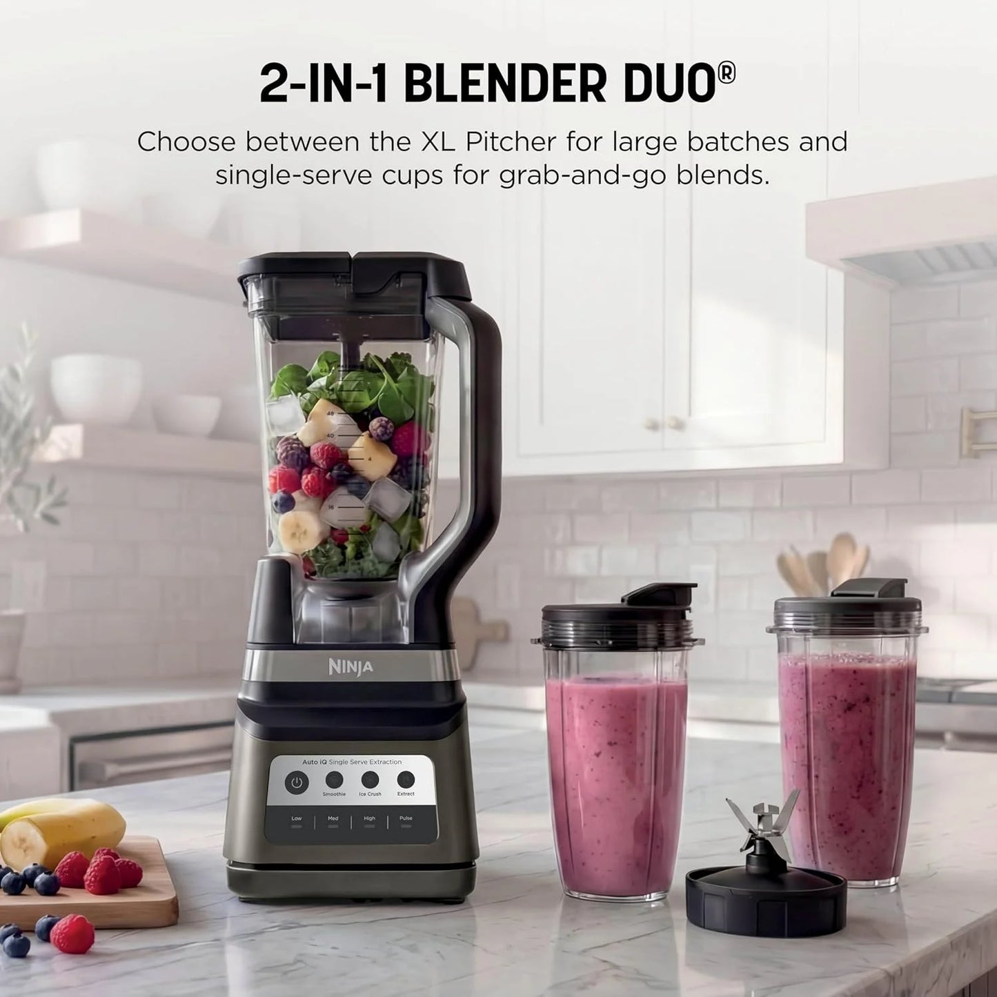 Ninja Professional Plus DUO Blender, 1400WP, Auto-iQ, 72oz, BN751SDBRN
