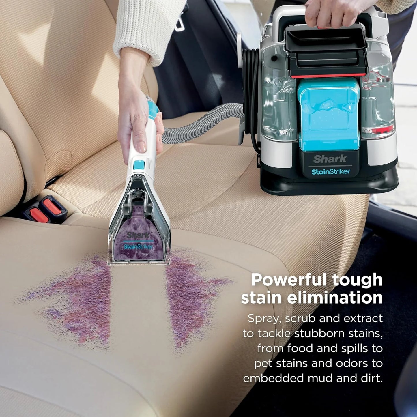 Shark StainStriker Portable Carpet/Upholstery Cleaner, 3 Tools, PX201