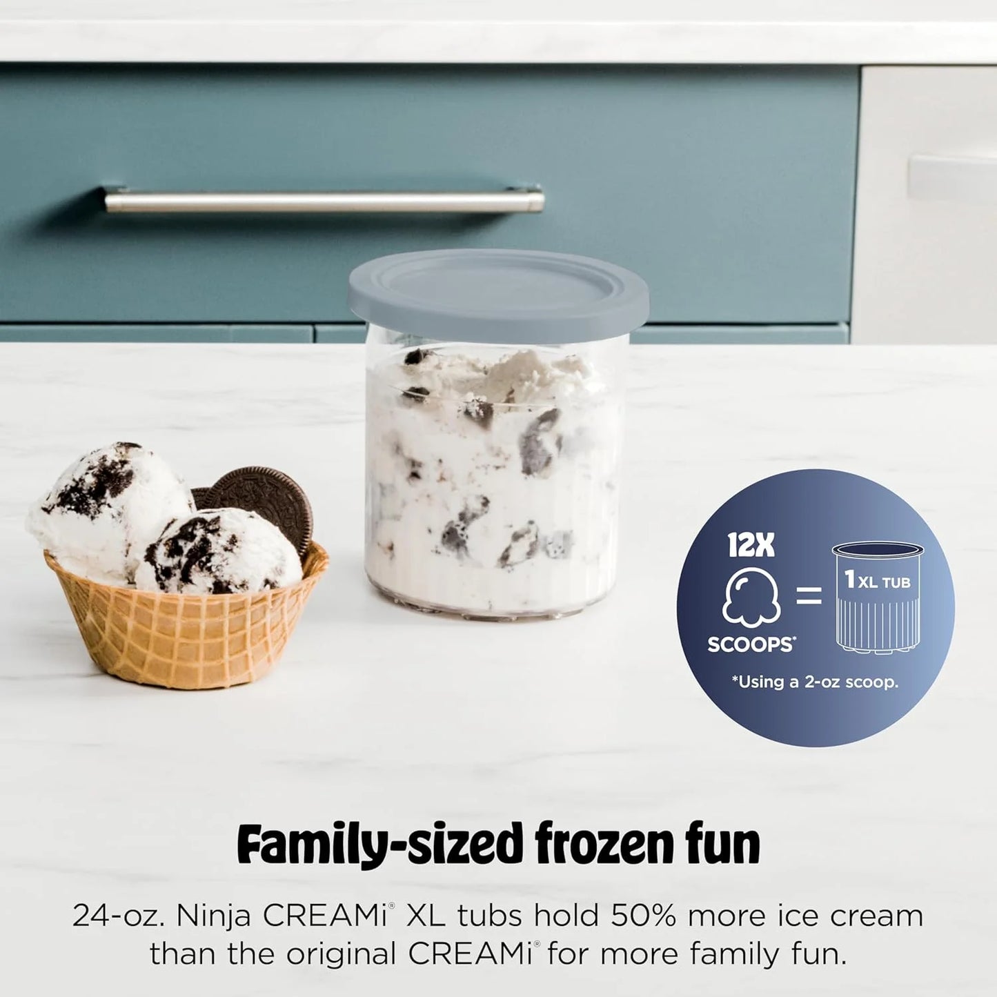 Ninja CREAMi XL Deluxe 11-in-1 Ice Cream & Frozen Treat Maker, NC501
