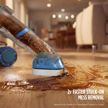Shark AquaReach Hard Floor Vacuum & Mop with Extendable Wand, Blue, WD551